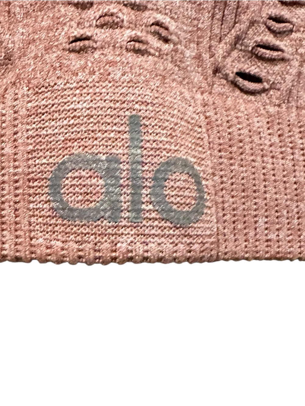 Alo Yoga Lark Crop Top Pink Seamless Racerback Women’s Small - Picture 6 of 6